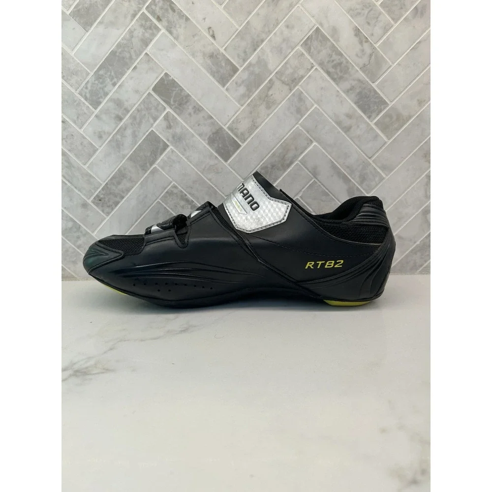 Shimano SH-RT82 Cycling Shoes Road‎ Biking Sneakers Black Straps Mens Size 42
